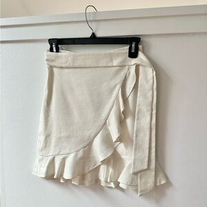 Club Monaco Ruffle Wrap Skirt